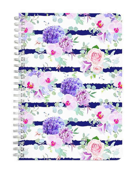 Pink Violet & Purple Orchid Notebook