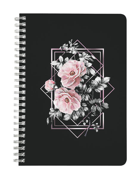 Floral Abstract Geometric Notebook