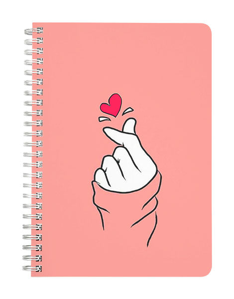 Korean Heart Notebook