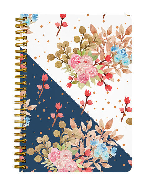 Floral Contrast Notebook