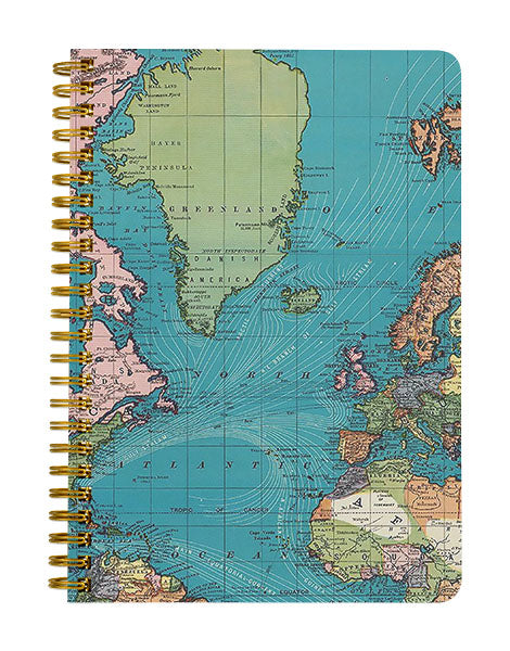Vintage Map Notebook