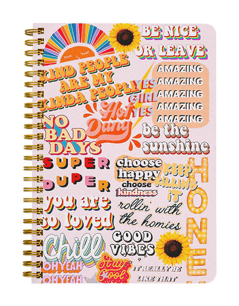 Happy Sticker Bomb Notebook