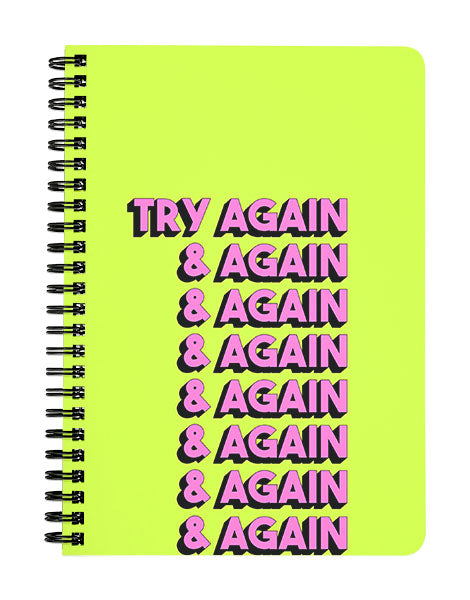 Try Again and Again Notebook
