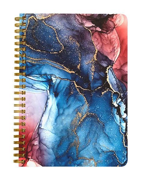 Abstract Colourful Marble Texture Notebook