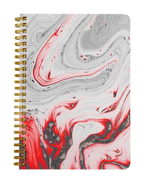 Abstract Colourful Paint Marble Notebook