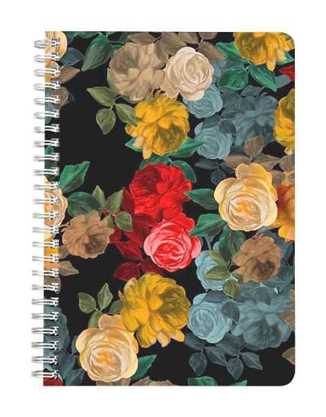 Colourful Floral Roses Notebook
