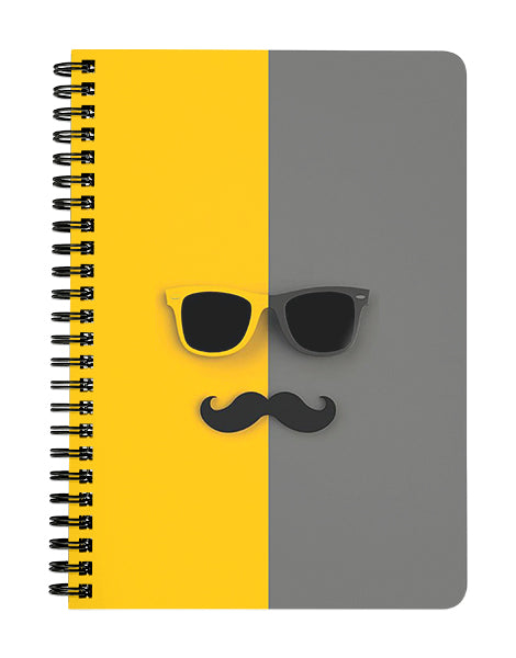 Sunglasses and Moustache Notebook